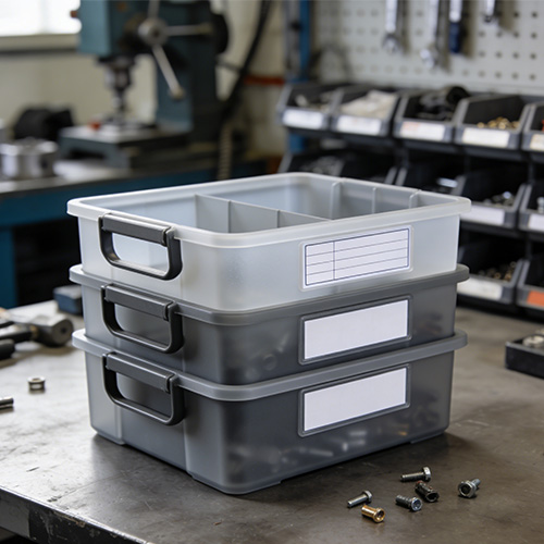 Формование ящика для хранения деталей